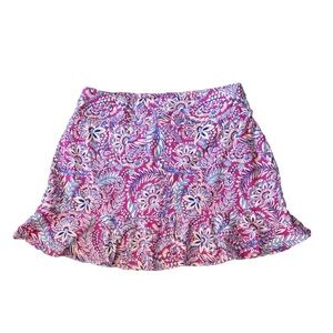 Tommy Bahama Golf Skirt Athletic Bottom Ruffle Skort PAISLEY Medium
